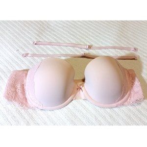 Gap Body Light Pink 36A Lace Convertible Strapless
